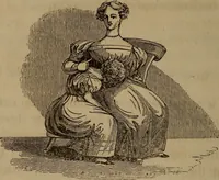 An illustration from American girl's book: or, Occupation for play hours (1831)