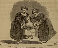 An illustration from American girl's book: or, Occupation for play hours (1831)