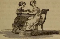 An illustration from American girl's book: or, Occupation for play hours (1831)