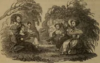 An illustration from American girl's book: or, Occupation for play hours (1831)
