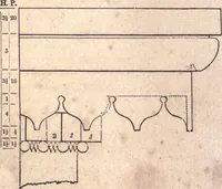 An illustration from The American house-carpenter; a treatise upon architecture, cornices and mouldings, framing, doors, windows, and stairs. Together with the most important principles of practical geometry (1852)