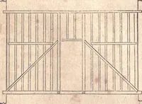 An illustration from The American house-carpenter; a treatise upon architecture, cornices and mouldings, framing, doors, windows, and stairs. Together with the most important principles of practical geometry (1852)