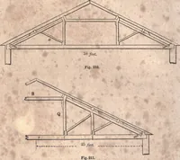 An illustration from The American house-carpenter; a treatise upon architecture, cornices and mouldings, framing, doors, windows, and stairs. Together with the most important principles of practical geometry (1852)
