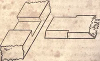 An illustration from The American house-carpenter; a treatise upon architecture, cornices and mouldings, framing, doors, windows, and stairs. Together with the most important principles of practical geometry (1852)