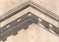 An illustration from The American house-carpenter; a treatise upon architecture, cornices and mouldings, framing, doors, windows, and stairs. Together with the most important principles of practical geometry (1852)