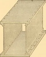 An illustration from The American house carpenter. A treatise on the art of building. Comprising styles of architecture, strength of materials, and the theory and practice of the construction of floors, framed girders, roof trusses, rolled-iron beams, tubular-iron girders, cast-iron girders, stairs, doors, windows, mouldings, and cornices; together with a compend of mathematics. A manual for the practical use of architects, carpenters, stair-builders, and others (1880)