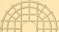 An illustration from The American house carpenter. A treatise on the art of building. Comprising styles of architecture, strength of materials, and the theory and practice of the construction of floors, framed girders, roof trusses, rolled-iron beams, tubular-iron girders, cast-iron girders, stairs, doors, windows, mouldings, and cornices; together with a compend of mathematics. A manual for the practical use of architects, carpenters, stair-builders, and others (1880)