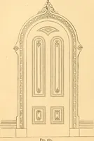 Picture 152 of 325 from The American house carpenter. A treatise on the art of building. Comprising styles of architecture, strength of materials, and the theory and practice of the construction of floors, framed girders, roof trusses, rolled-iron beams, tubular-iron girders, cast-iron girders, stairs, doors, windows, mouldings, and cornices; together with a compend of mathematics. A manual for the practical use of architects, carpenters, stair-builders, and others (1880), leaf 359