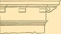 An illustration from The American house carpenter. A treatise on the art of building. Comprising styles of architecture, strength of materials, and the theory and practice of the construction of floors, framed girders, roof trusses, rolled-iron beams, tubular-iron girders, cast-iron girders, stairs, doors, windows, mouldings, and cornices; together with a compend of mathematics. A manual for the practical use of architects, carpenters, stair-builders, and others (1880)