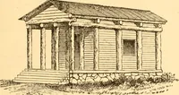 An illustration from The American house carpenter. A treatise on the art of building. Comprising styles of architecture, strength of materials, and the theory and practice of the construction of floors, framed girders, roof trusses, rolled-iron beams, tubular-iron girders, cast-iron girders, stairs, doors, windows, mouldings, and cornices; together with a compend of mathematics. A manual for the practical use of architects, carpenters, stair-builders, and others (1880)