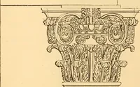 An illustration from The American house carpenter. A treatise on the art of building. Comprising styles of architecture, strength of materials, and the theory and practice of the construction of floors, framed girders, roof trusses, rolled-iron beams, tubular-iron girders, cast-iron girders, stairs, doors, windows, mouldings, and cornices; together with a compend of mathematics. A manual for the practical use of architects, carpenters, stair-builders, and others (1880)