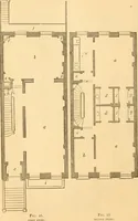 An illustration from The American house carpenter. A treatise on the art of building. Comprising styles of architecture, strength of materials, and the theory and practice of the construction of floors, framed girders, roof trusses, rolled-iron beams, tubular-iron girders, cast-iron girders, stairs, doors, windows, mouldings, and cornices; together with a compend of mathematics. A manual for the practical use of architects, carpenters, stair-builders, and others (1880)