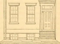 An illustration from The American house carpenter: a treatise upon architecture, cornices and mouldings, framing, doors, windows and stairs. Together with the most important principles of practical geometry (1852)