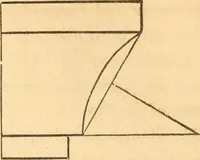 An illustration from The American house carpenter: a treatise upon architecture, cornices and mouldings, framing, doors, windows and stairs. Together with the most important principles of practical geometry (1852)