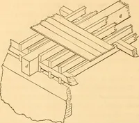 An illustration from The American house carpenter: a treatise upon architecture, cornices and mouldings, framing, doors, windows and stairs. Together with the most important principles of practical geometry (1852)