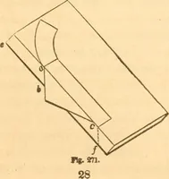 An illustration from The American house carpenter: a treatise upon architecture, cornices and mouldings, framing, doors, windows and stairs. Together with the most important principles of practical geometry (1852)