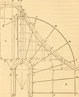 An illustration from The American house carpenter: a treatise upon architecture, cornices and mouldings, framing, doors, windows and stairs. Together with the most important principles of practical geometry (1852)