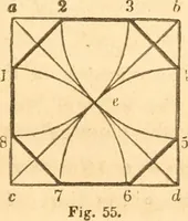 An illustration from The American house carpenter: a treatise upon architecture, cornices and mouldings, framing, doors, windows and stairs. Together with the most important principles of practical geometry (1852)