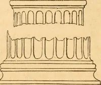 An illustration from The American house carpenter: a treatise upon architecture, cornices and mouldings, framing, doors, windows and stairs. Together with the most important principles of practical geometry (1852)