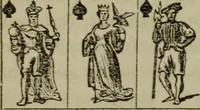 An illustration from The American Hoyle, or, Gentleman's hand-book of games: containing all the games played in the United States, with rules, descriptions, and technicalities, adapted to the American methods of playing (1864)