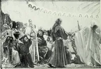 An illustration from American mural painting : a study of the important decorations by distinguished artists in the United States (1902)