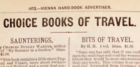 Picture 2 of 3 from The American's hand-book to Vienna and the exhibition : comprising all necessary information in regard to routes, expenses, hotels, boarding-houses, postage, moneys, railway fares, steamers, cabs, legations, &c., with time tables, maps, &c (1873), leaf 122