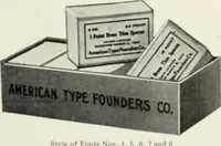 An illustration from American specimen book of type styles : complete catalogue of printing machinery and printing supplies, 1912 (1912)