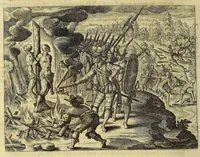 Picture 3 of 4 from America pars VII. : Vera et iucunda descriptio praeciparum quarundam Indiae Occidentalis regionem & insularum, quae quidem nullis ante haec, tempora visae cognitaeque, (1625), leaf 20