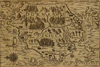An illustration from Americæ nona & postrema pars : qua de ratione elementorum, de novi orbis natvra, de hvivs incolarvm svperstitiosis cultibus : deq; forma politiæ ac reipubl. ipsorum copiosè pertractatur : catalogo regnum Mexicanorum omnium, à primo vsq; ad vltimum Monteçuman II. additio ... : his accessit designatio illivs navigationis, quam 5. naves Hollandicae anno 1598. per fretum Magellanum in Moluccanas insulas tentarunt : quomodo nimirum oborta tempestate Capitaeus Sebalt de Weert à cæteris nauibus dispulsus, postquam plurimis mensibus in freto infinitis aerumnis miserè iactatus fuisset, tandem infectare post biennum an. 1600. domum reuersus sit : addita est tertio navigatio recens, quam 4. navium praefectus Olevier à Noort proximè suscepit ... : omnia è Germanico Latinitate donata, & insuper elegantissimis figuris æneis coornata editaq; sumptibus Theodori de Bry p.m. Viduæ & binorum filiorum (1602)