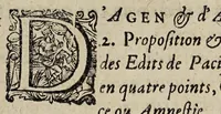 An illustration from Amnestie : ou, De l'oubliance des maux faicts et receus pendant les troubles & à l'occasion d'iceux. (1595)