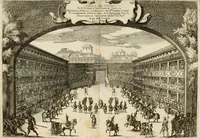 An illustration from Amore prigioniero in Delo : torneo fatto da' signori Academici torbidi in Bologna li XX. di marzo M.DC.XXVIII (1628)