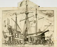 An illustration from Amore prigioniero in Delo : torneo fatto da' signori Academici torbidi in Bologna li XX. di marzo M.DC.XXVIII (1628)