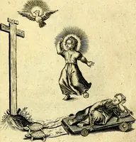 An illustration from Amoris diuini et humani effectus : varii Sacræ Scripturæ Sanctorumq; PP. sententijs : ac Gallicis versibus illustrati (1626)