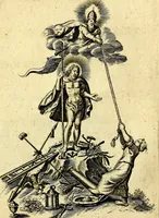 An illustration from Amoris diuini et humani effectus : varii Sacræ Scripturæ Sanctorumq; PP. sententijs : ac Gallicis versibus illustrati (1626)