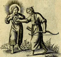 An illustration from Amoris diuini et humani effectus : varii Sacræ Scripturæ Sanctorumq; PP. sententijs : ac Gallicis versibus illustrati (1626)