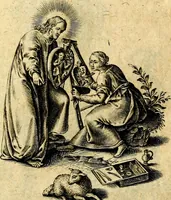 An illustration from Amoris diuini et humani effectus : varii Sacræ Scripturæ Sanctorumq; PP. sententijs : ac Gallicis versibus illustrati (1626)