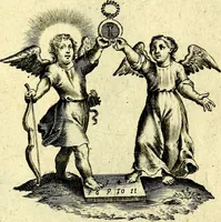 An illustration from Amoris diuini et humani effectus : varii Sacræ Scripturæ Sanctorumq; PP. sententijs : ac Gallicis versibus illustrati (1626)