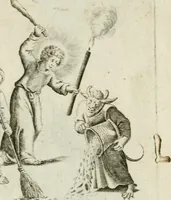 Picture 21 of 33 from Amoris diuini et humani antipathia : e variis Sacrae Scripturae locis depro[m]pta, emblematibus suis expressa et SS. PP. authoritatibus illustrata = Les effects diuers de l'amour diuin et humain : richement exprimés par petits emblemes tirés des SS. Ecritures et des SS. Peres, le tout mis en latin et francois (1628), leaf 44