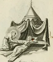 Picture 24 of 33 from Amoris diuini et humani antipathia : e variis Sacrae Scripturae locis depro[m]pta, emblematibus suis expressa et SS. PP. authoritatibus illustrata = Les effects diuers de l'amour diuin et humain : richement exprimés par petits emblemes tirés des SS. Ecritures et des SS. Peres, le tout mis en latin et francois (1628), leaf 50
