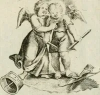 Picture 27 of 33 from Amoris diuini et humani antipathia : e variis Sacrae Scripturae locis depro[m]pta, emblematibus suis expressa et SS. PP. authoritatibus illustrata = Les effects diuers de l'amour diuin et humain : richement exprimés par petits emblemes tirés des SS. Ecritures et des SS. Peres, le tout mis en latin et francois (1628), leaf 56