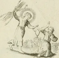 Picture 32 of 33 from Amoris diuini et humani antipathia : e variis Sacrae Scripturae locis depro[m]pta, emblematibus suis expressa et SS. PP. authoritatibus illustrata = Les effects diuers de l'amour diuin et humain : richement exprimés par petits emblemes tirés des SS. Ecritures et des SS. Peres, le tout mis en latin et francois (1628), leaf 66