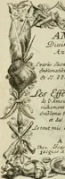 An illustration from Amoris diuini et humani antipathia : e variis Sacrae Scripturae locis depro[m]pta, emblematibus suis expressa et SS. PP. authoritatibus illustrata = Les effects diuers de l'amour diuin et humain : richement exprimés par petits emblemes tirés des SS. Ecritures et des SS. Peres, le tout mis en latin et francois (1628)