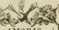An illustration from Amoris diuini et humani antipathia : e variis Sacrae Scripturae locis depro[m]pta, emblematibus suis expressa et SS. PP. authoritatibus illustrata = Les effects diuers de l'amour diuin et humain : richement exprimés par petits emblemes tirés des SS. Ecritures et des SS. Peres, le tout mis en latin et francois (1628)