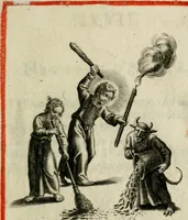 An illustration from Amoris diuini et humani effectus : varii Sacrae Scripturae Sanctorumq[ue] PP. sententijs : ac Gallicis versibus illustrati (1626)