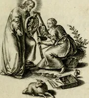 An illustration from Amoris diuini et humani effectus : varii Sacrae Scripturae Sanctorumq[ue] PP. sententijs : ac Gallicis versibus illustrati (1626)