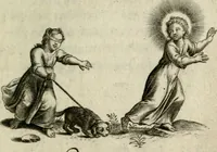 An illustration from Amoris diuini et humani effectus : varii Sacrae Scripturae Sanctorumq[ue] PP. sententijs : ac Gallicis versibus illustrati (1626)