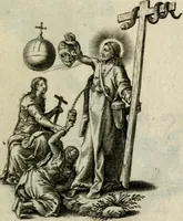 An illustration from Amoris diuini et humani effectus : varii Sacrae Scripturae Sanctorumq[ue] PP. sententijs : ac Gallicis versibus illustrati (1626)