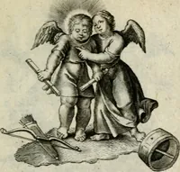 An illustration from Amoris diuini et humani effectus : varii Sacrae Scripturae Sanctorumq[ue] PP. sententijs : ac Gallicis versibus illustrati (1626)