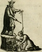 An illustration from Amoris diuini et humani effectus : varii Sacrae Scripturae Sanctorumq[ue] PP. sententijs : ac Gallicis versibus illustrati (1626)