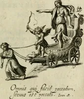 An illustration from Amoris diuini et humani effectus : varii Sacrae Scripturae Sanctorumq[ue] PP. sententijs : ac Gallicis versibus illustrati (1626)